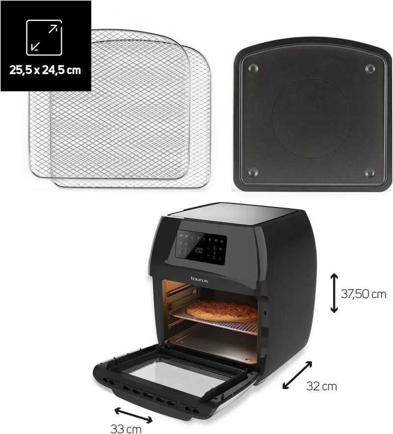 Friteuse à air sans huile 12 L, 8 programmes - TAURUS