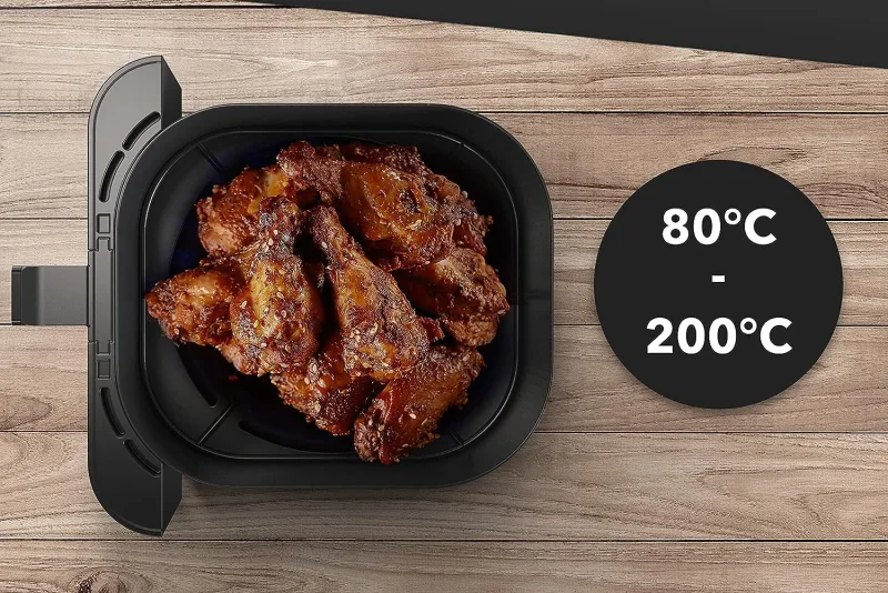 Friteuse à air XXL sans huile 5 L, 10 programmes - garantie 2 ans - MELLERWARE