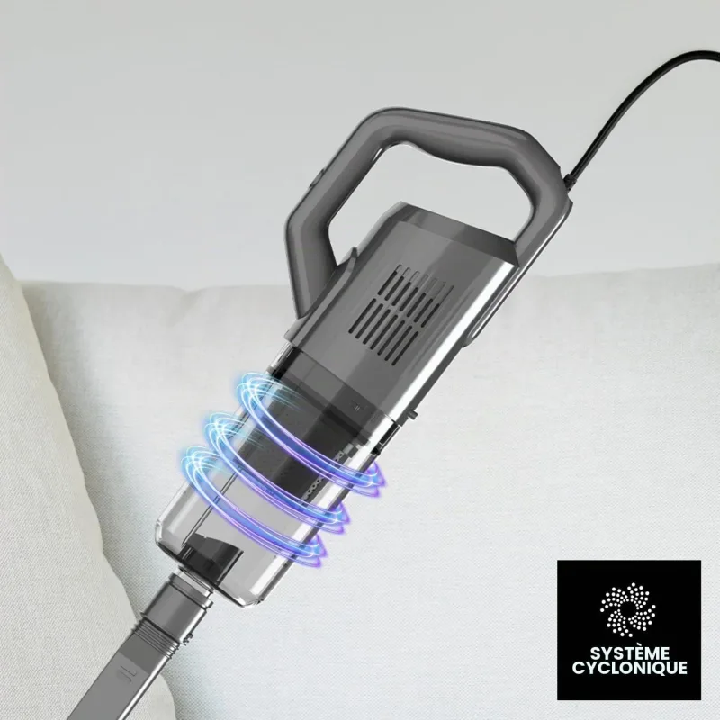 Aspirateur balai Homeland Infinity 600 W, aspiration 16 kPa, filtre HEPA - TAURUS