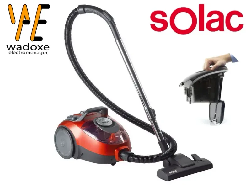 Aspirateur sans sac avec accessoire sols durs et parquet - SOLAC