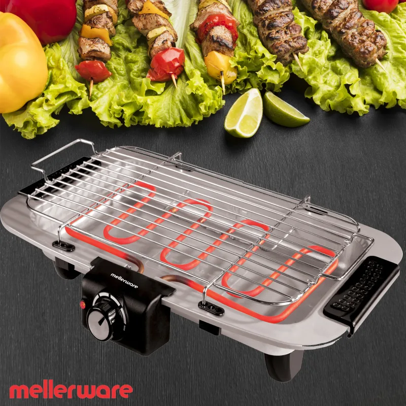 Grill électrique MGR-1801 en acier - MELLERWARE