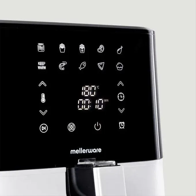 Friteuse à air sans huile 5,5L avec 10 programmes - MELLERWARE