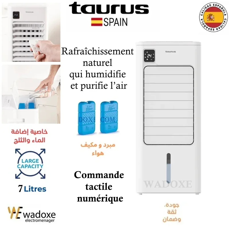 Rafraîchisseur d'air évaporatif R950 avec télécommande - TAURUS