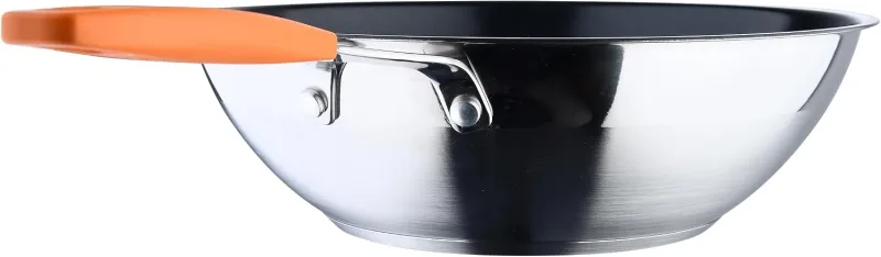 مقلاة ووك San Ignacio COMPACT – 28 سم – INOX – مناسبة للحثّ الحراري