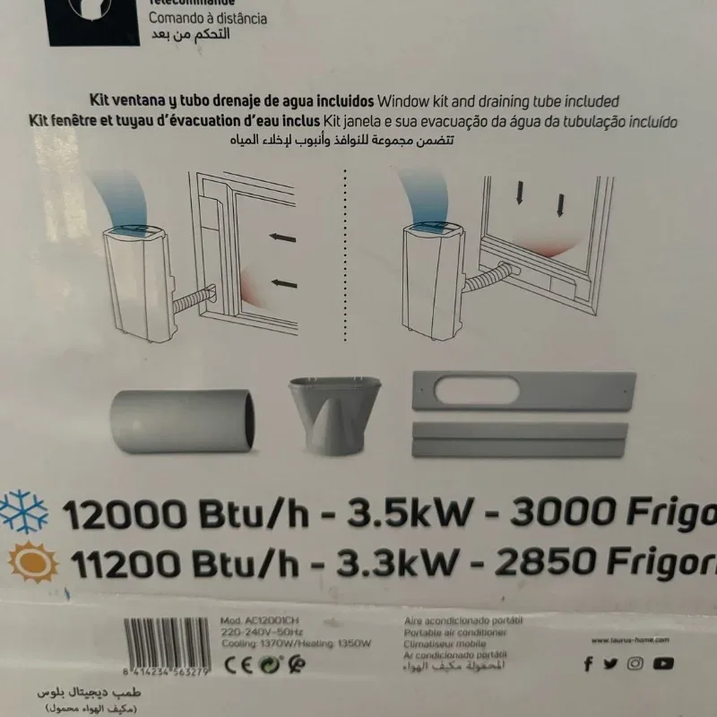 Climatiseur mobile 12000 BTU - TAURUS